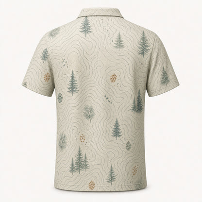 Retro Elk Double-Exposure Polo - Polo shirt - All over printed 691d0b88-e466-4149-9cf5-eee95b8a3059.jpg