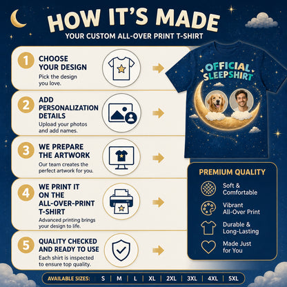 Official Sleepshirt – You + Your Dog Photo Tee - How it is made