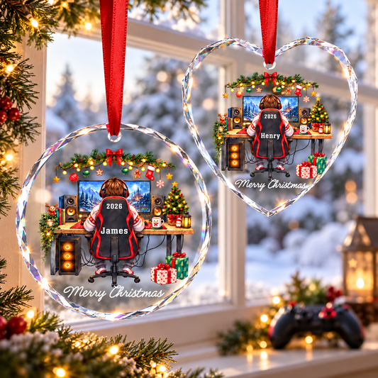 Personalized Gamer Ornament, Gamer Christmas Ornament, Gift for Teen Boy, Gaming Room Decor Gift, Gaming Ornament, Player Christmas Gift 69cd9aea-fcb3-45e2-8dfb-f5ea41ec9f2b-banner-1.png