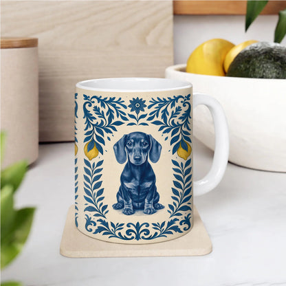 Tile Pattern Art - Personalized Pet Mug