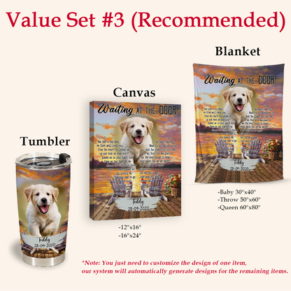 Personalized Dog Memorial Blanket - I Was Just A Pup When We First Met - Dog Memorial Gift For Him 6_00e1d23b-d738-4087-8a6d-9b7ae064cb8d.png
