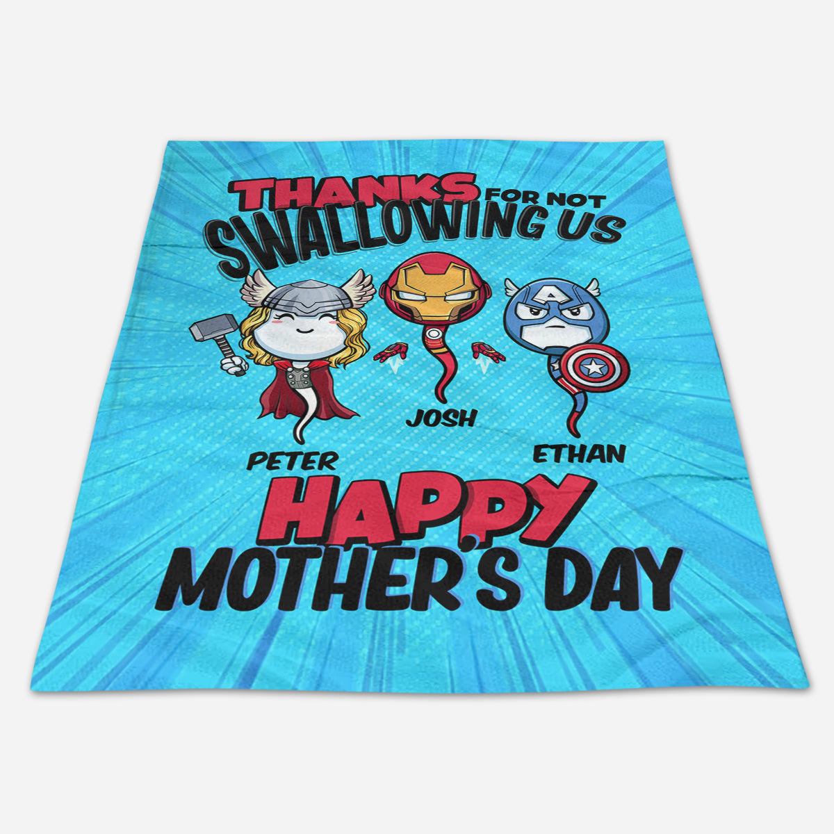 Multiverse Thanks For Not Swallowing - Personalized Blanket - Mother's Day, Funny, Birthday Gift For Mom, Wife 6_0c36559b-639b-4685-97fa-ab5c8224e282.jpg