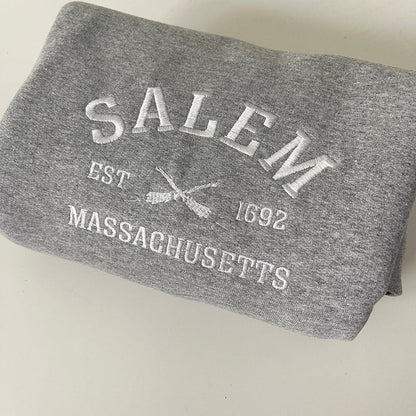 Salem Massachusetts Embroidered Sweatshirt, Salem Sweatshirt, City Sweatshirt, Embroidered Halloween Sweatshirts, Hoodie, Black, Trendy 6_14001b98-0735-4a50-ba59-bc13d491ca3d.jpg?v=1743397367