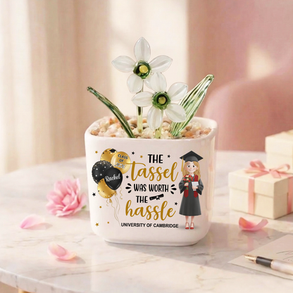 Graduation 2026 - Personalized Glass Everlasting Flowers