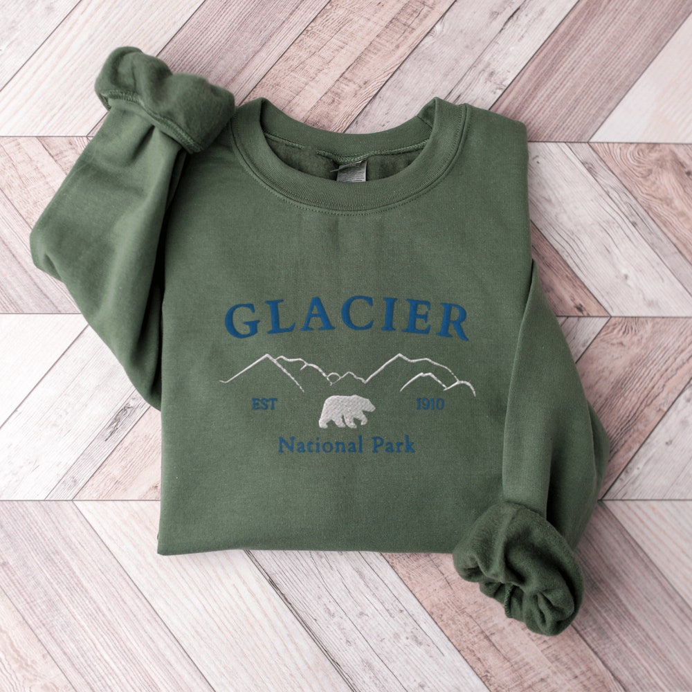 Glacier National Park Sweatshirt, Embroidered National Park Sweater, Glacier National Park Shirt, Embroidered Sweatshirt, National Parks 6_5eb250ad-542b-47b9-870d-2a8d3b7e5b89.jpg