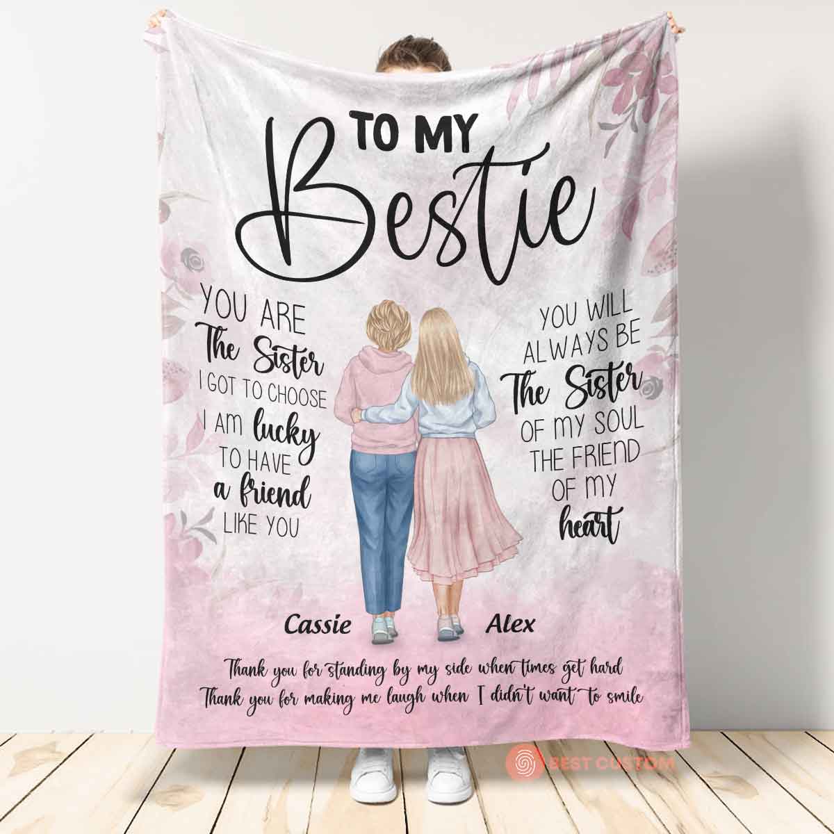 You Are The Sister - Personalized Blanket - Birthday, Friendship's Day Gift For Her, Besties, Friends 6_7665773e-f35d-4bf5-b582-c15234924443.jpg