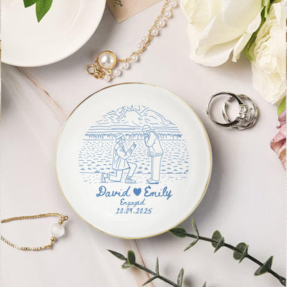 Personalized Couple Portrait Ring Dish, Engagement Gift, Wedding Gift For Bride, Handmade Custom Photo Ring Dish, Custom Photo Jewelry Tray 6_9b1cf8be-02c2-40a5-ab08-1ead93d8ce31.jpg