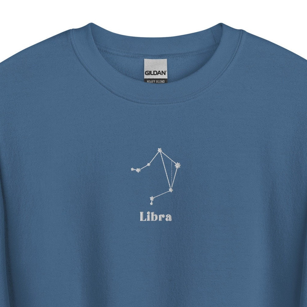Libra Embroidered Sweatshirt, Embroidered Libra Crewneck Sweater, Embroidered Zodiac Shirt, Libra Shirt, Constellation Shirt 6_b82bbeba-2161-4c5b-ad79-6d8ec0326d67.jpg