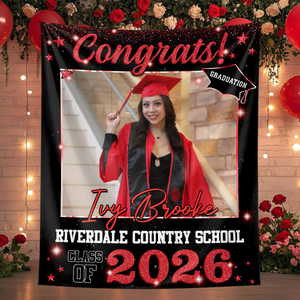 Class Of 2026 Custom Graduation Party Backdrop - Personalized Graduation Backdrop
