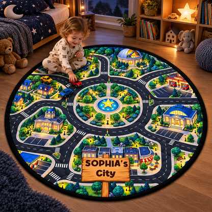 Car Racing Game - Personalized Quilted Mat