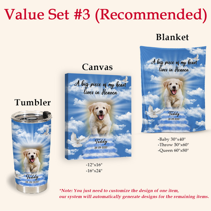 Dog Memorial Blanket - A Piece Of My Heart Lives In Heaven - Memorial Dog Gift 6_e9ebd83f-e44d-4163-9b6b-d075f037fe24.png