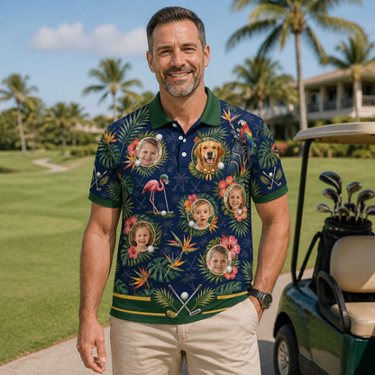 Golf Tropical Family Photo Polo - Lifestyle 1