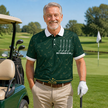 Best Grandpa By Par Golf Polo - Lifestyle 1