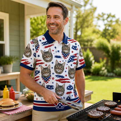 Custom Cat Photo Patriotic Shirt - How to customize