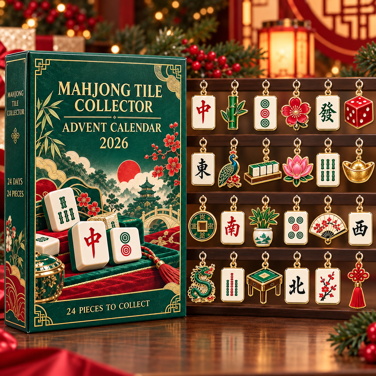 Mahjong Advent Calendar 2026, 24 Mini Acrylic Tile Charms, Mahjong Lover Christmas Countdown Gift, Holiday Hanging Ornament Set 6ae851ac-e668-4b87-a750-7fb40882ff38--1.png