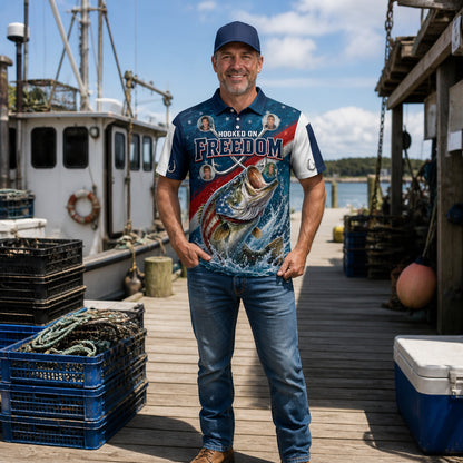 Hooked On Freedom Patriotic Bass AOP Polo - Personalized Polo shirt - All over printed 6be87b1b-d941-43c8-8c27-5b360c158769.jpg