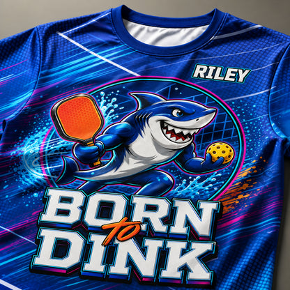 Born To Dink Shark – Custom Team AOP Tee - Personalized T-Shirt - All over printed 6c7b953a-5aa2-4e6d-91d9-55e79130bd1c.jpg