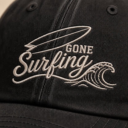 Gone Surfing Embroidered Dad Cap - How it is made
