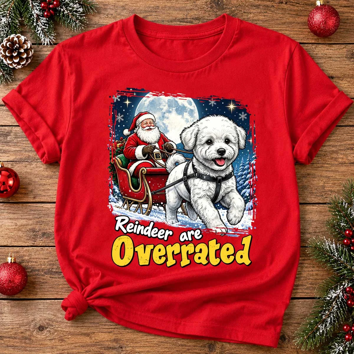 Funny Santa Dog Reindeer Are Overrated Upload Pet Photo - Personalized Shirt - Funny Christmas Gift For Dog Lovers 6d7ac158-0341-406d-952d-fe2a4fbea6bd-75u7SvQKLP__web5.png