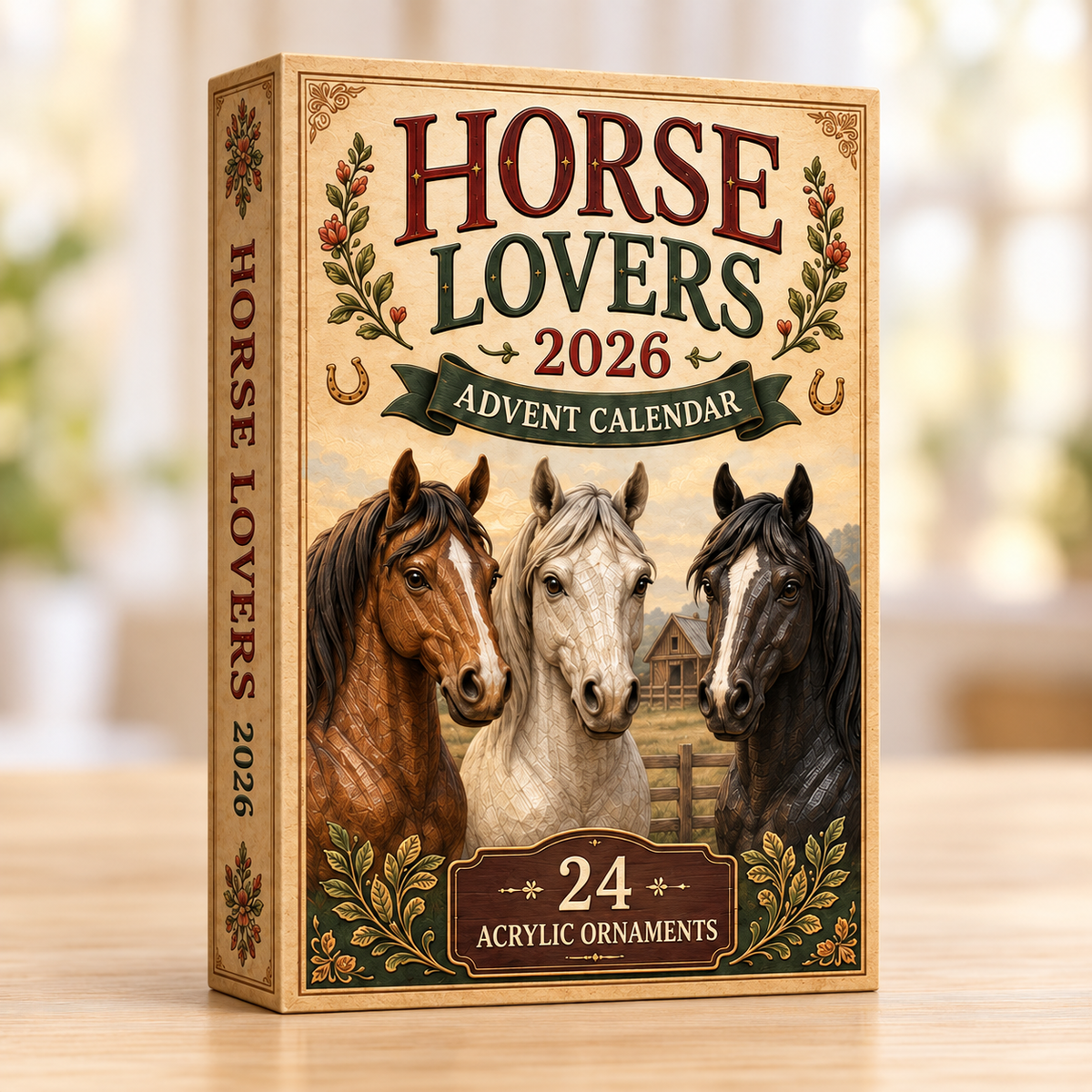 Horse Lovers Advent Calendar 2026 - 24-Day Festive Countdown, Acrylic Charms Blind Box - Gift For Horse Lovers 6dae89ba-6a17-4cbf-979a-9ceecaed21af-horse-box.png