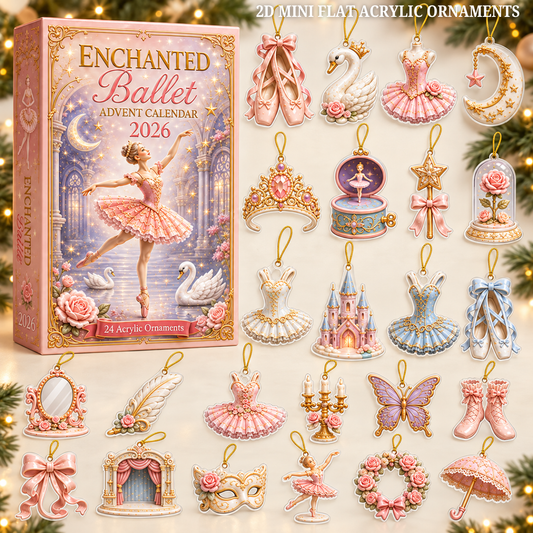 Enchanted Ballet Advent Calendar 2026 - 24-Day Festive Countdown, Acrylic Charms Blind Box - Gift For Ballet Lovers 70ab3eb0-0afd-4f49-9977-8878c63cdd9c-ballet-text.png
