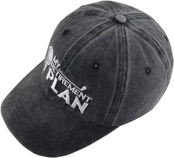 Golf Ball My Retirement Plan Personalized Embroidery Cap - Gift For Golf Dad Golf Mom Golf Father Golf Mother 710hOv97k8L._AC_SX679.jpg?v=1742187809