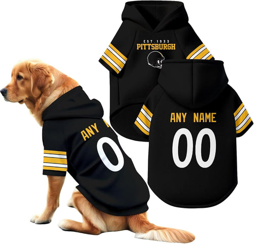 Pittsburgh Dog Hoodie T-Shirt Pet Clothes Jersey Custom Name and Number Gifts 710jBVyaIAL._AC_SL1500.jpg