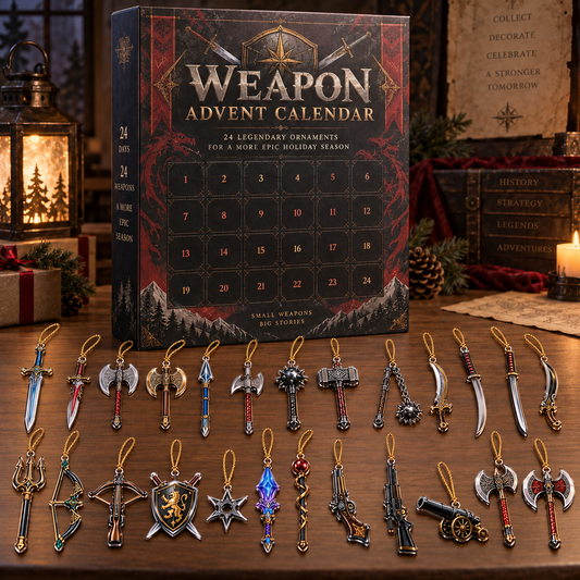 24 Days of Legendary Weapons Advent Calendar – Mini Fantasy Weapon Christmas Ornaments, Medieval Sword & Axe Collectible Countdown Gift 711082f2-6b49-4a9e-9a09-0b401164da14-1.png
