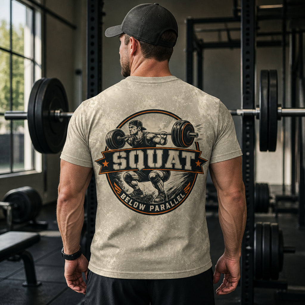 Below Parallel Squat Emblem Tee - T-Shirt - All over printed 71117f6d-0667-4c60-a757-fa27081038c6.jpg
