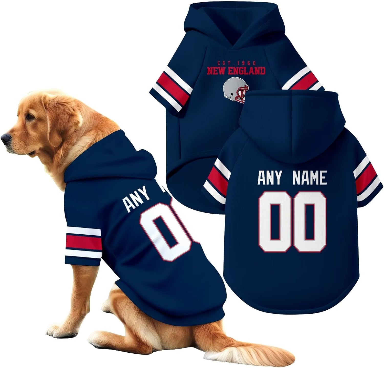 New England Dog Hoodie T-Shirt Pet Clothes Jersey Custom Name and Number Gifts 712HCWx2vgL._AC_SL1500.jpg
