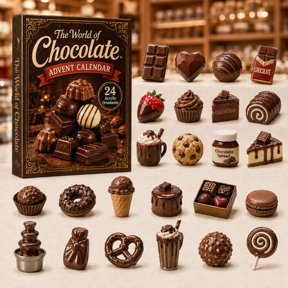 The World of Chocolate Advent Calendar 2026 - 24-Day Festive Countdown, Acrylic Charms Blind Box - Gift For Dessert Lovers 712e467b-1e4a-48ca-88aa-79be64f5f98c-chocolate.jpg