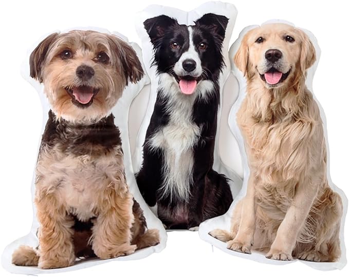 Dog Picture Pillow Custom Pet Pillow Dog Pillows Gift Custom 3D Pet Pillow from Photo | Personalized Dog/Cat Shaped Throw Pillow 712yVG0bWeL._AC_SX679.jpg