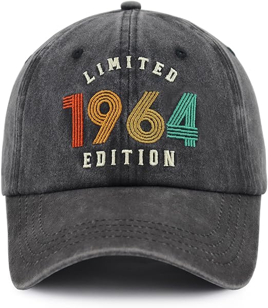 Limited Edition Baseball Cap for Men Women, Funny Retro Adjustable Embroidery Cotton Birthday Hat 717T0GHWMHL._AC_SX522.jpg?v=1742187692