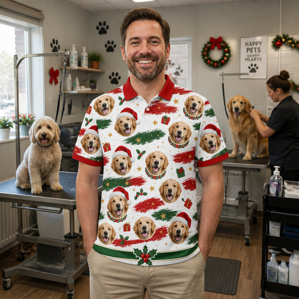 Custom Pet Photo Christmas Shirt - Lifestyle 2