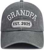 New Dad Grandpa Papa Gifts for Men, Funny Grandpa Est 2025 Hat, Custom Embroidered Best Grandfather Gift Baseball Cap 718ygFhTOsL._AC_SX522.jpg