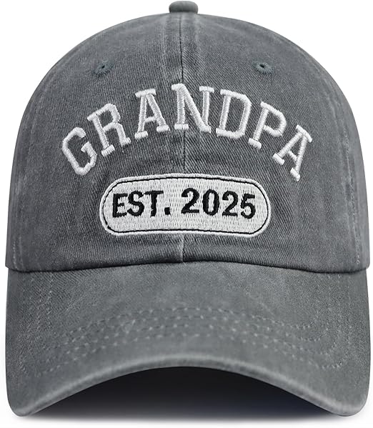 New Dad Grandpa Papa Gifts for Men, Funny Grandpa Est 2025 Hat, Custom Embroidered Best Grandfather Gift Baseball Cap 718ygFhTOsL._AC_SX522.jpg