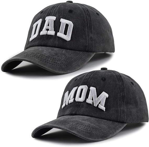 Dad and Mom Hats for Men Women, 3D Embroidered Adjustable Washed Cotton Fathers Mothers Day Birthday Baseball Caps 71AnaXm_hL._AC_SX569_7eea79ba-4d4b-4675-84af-72dc93611e5b.jpg?v=1742187667