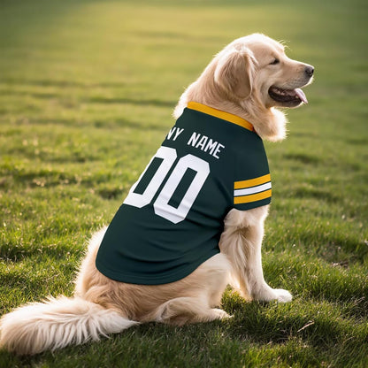 Green Bay Dog T-Shirt Pet Clothes Jersey for Dogs Custom Name and Number Gifts Gift For Your Dog 71EWG1CW_IL._AC_SL1500.jpg