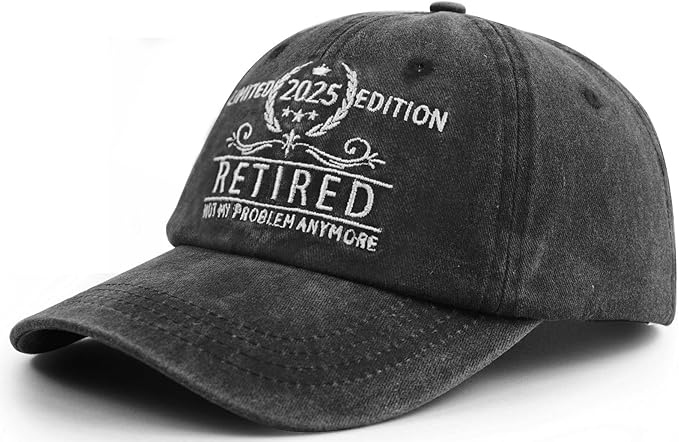 Personalized Limited Edition Retired 2025 Hat for Men Women, Funny Adjustable Embroidered Retirement Gifts Baseball Cap 71FQRK2NdCL._AC_SX679.jpg