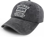 Retired 2025 I Worked My Whole Life for This Hat for Men Women, Adjustable Embroidered Retirement Baseball Cap 71FjzwecpyL._AC_SX679.jpg