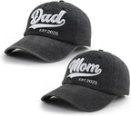 Mom and Dad EST 2025 Hat, Embroidered Adjustable Cotton New Parents Gifts Baseball Cap 71GLoecsISL._AC_SX679.jpg