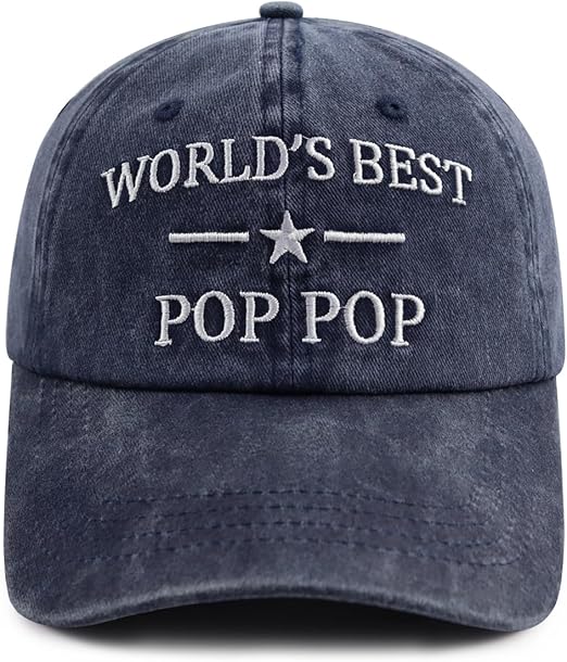 World's Best Papa Poppop Hat for Men, Funny Adjustable Cotton Embroidered Grandpa Baseball Cap Father's Day Gift 71I4T7W8_XL._AC_SX522.jpg