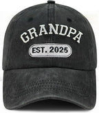 New Dad Grandpa Papa Gifts for Men, Funny Grandpa Est 2025 Hat, Custom Embroidered Best Grandfather Gift Baseball Cap 71IluGF0hZL._AC_SX522.jpg