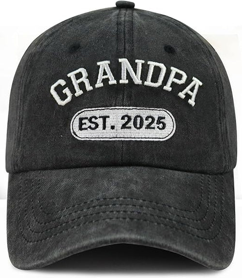 New Dad Grandpa Papa Gifts for Men, Funny Grandpa Est 2025 Hat, Custom Embroidered Best Grandfather Gift Baseball Cap 71IluGF0hZL._AC_SX522.jpg