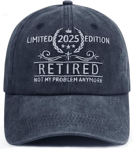 Personalized Limited Edition Retired 2025 Hat for Men Women, Funny Adjustable Embroidered Retirement Gifts Baseball Cap 71KPTPATsPL._AC_SX522.jpg