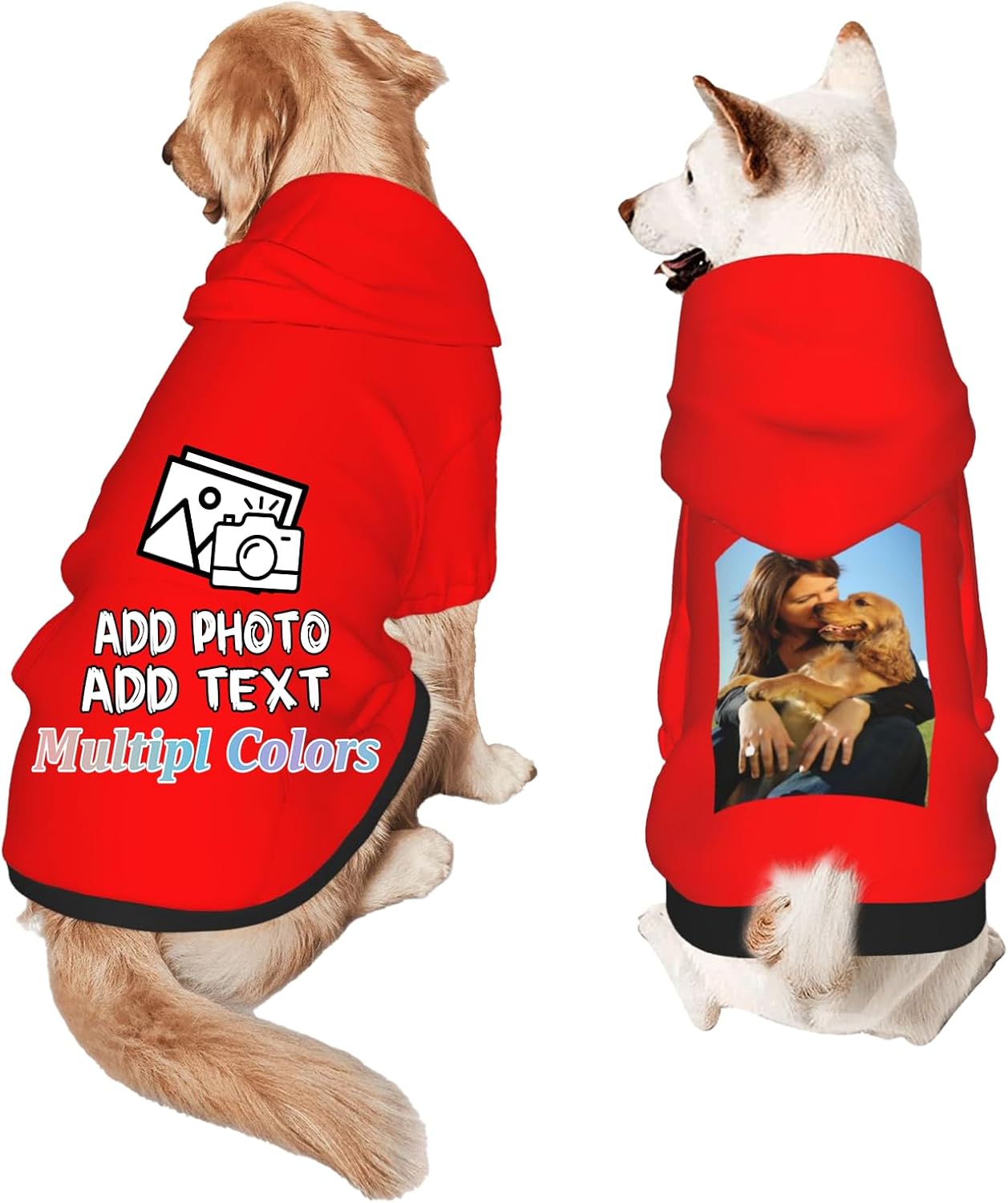 Custom Dog Hoodie Add Your Design Soft & Warm Personalized Photo Text Logo Name Dog Clothes for Puppy Sweatshirt Hooded for Small Medium Large Dogs Girl/Boy Cats Black 71LbLEOVxxL._AC_SL1500.jpg