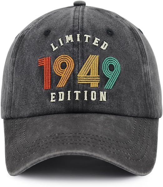 Limited Edition Baseball Cap for Men Women, Funny Retro Adjustable Embroidery Cotton Birthday Hat 71Qwy5ICTrL._AC_SX522.jpg?v=1742187692