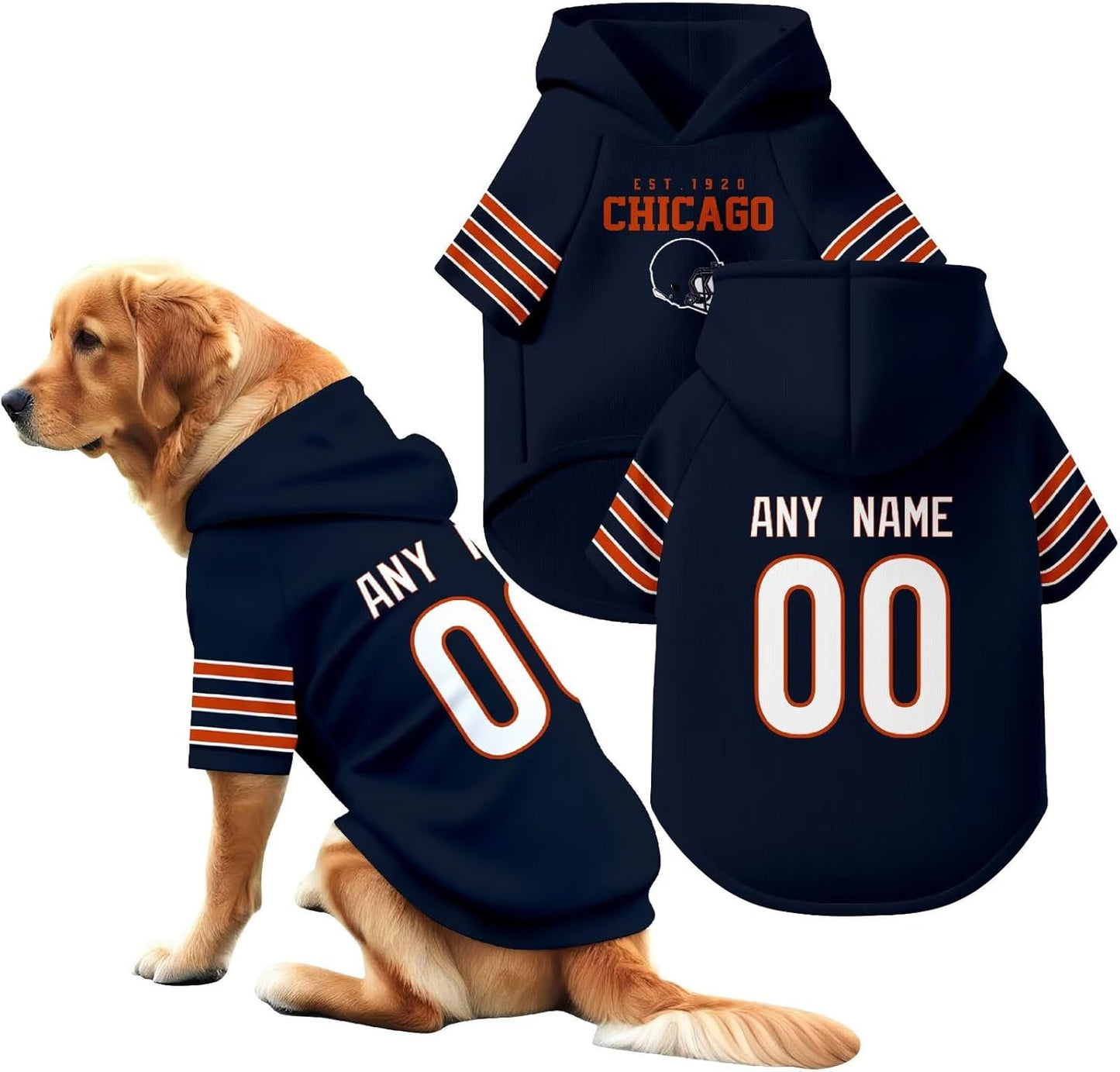 Chicago Dog Hoodie T-Shirt Pet Clothes Jersey Custom Name and Number Gifts 71R1TU19LsL._AC_SL1500.jpg