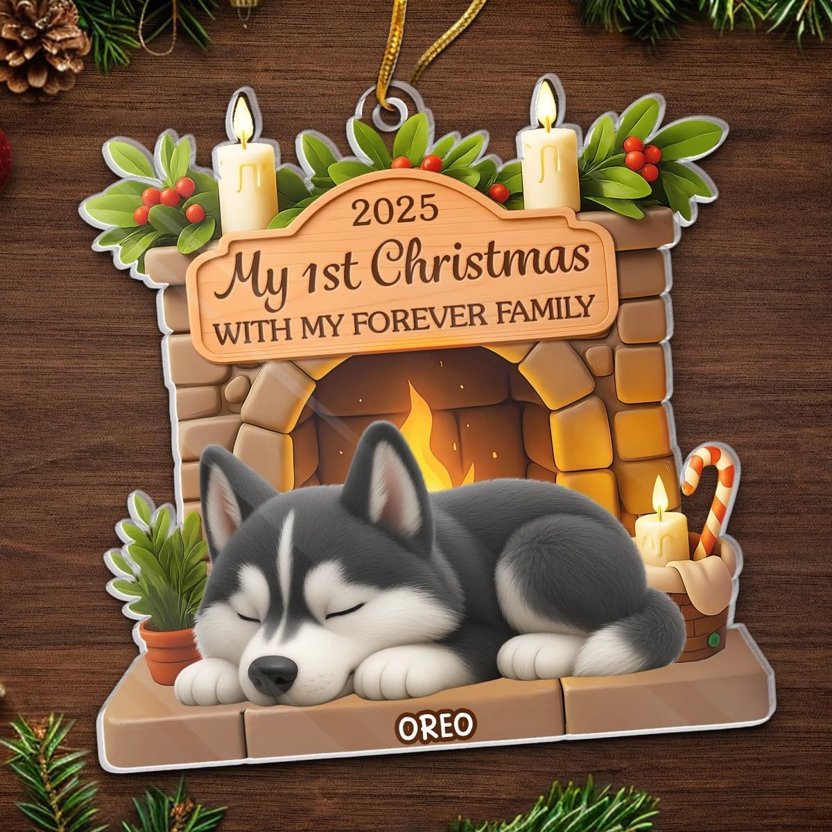 Custom First Christmas Acrylic Ornament - Personalized Christmas Birthday Gifts For Dog Lovers, Dog Dad And Mom - Pawsitively Loved This Christmas 71SeYsofTxL._AC_SL1200.jpg