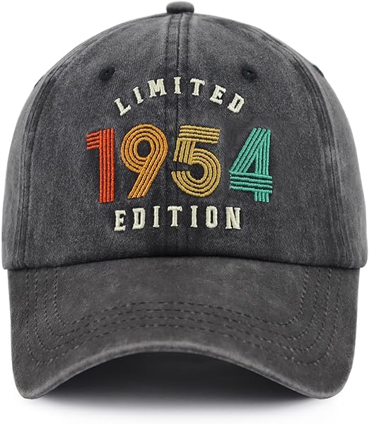 Limited Edition Baseball Cap for Men Women, Funny Retro Adjustable Embroidery Cotton Birthday Hat 71V9-LMUePL._AC_SX522.jpg?v=1742187692